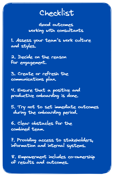 strtgcommsgrp - checklist working with team and consultants